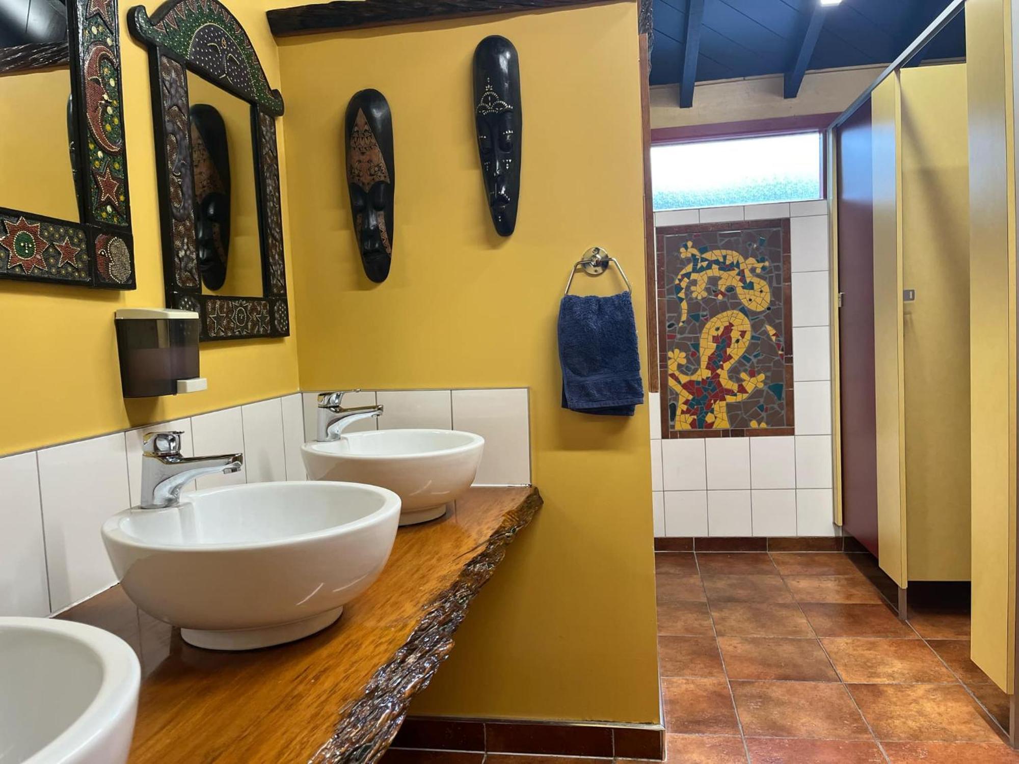 Global Village Travellers Lodge Greymouth Exterior photo The bathroom at the African House